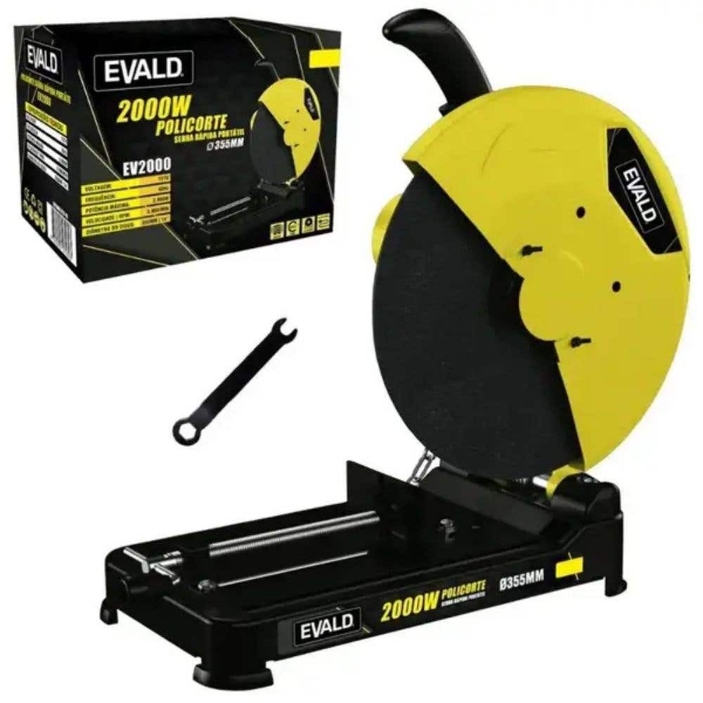 Serra Rápida Policorte 14 Polegadas 2000W 355MM EV2000 EVALD-110V
