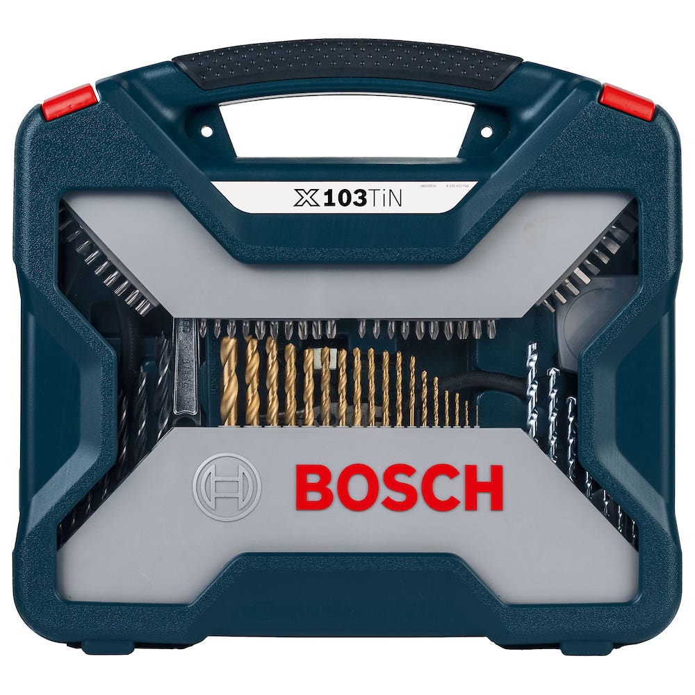 Kit de pontas e brocas em Titânio X-Line 103 peças BOSCH