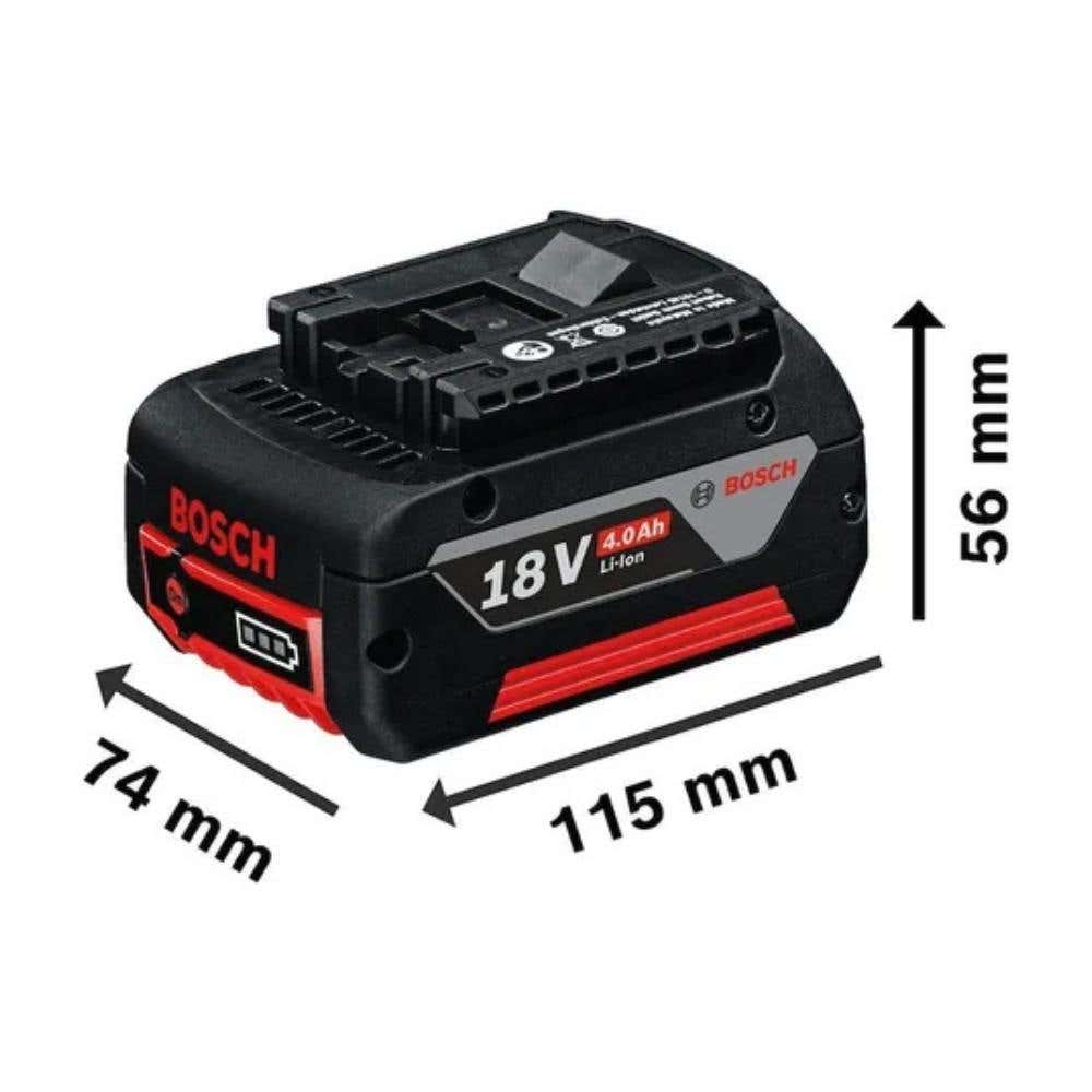 Kit 2 Baterias 18v 4,0Ah e 1 Carregador Bivolt 1600A02RM8000 Bivolt BOSCH
