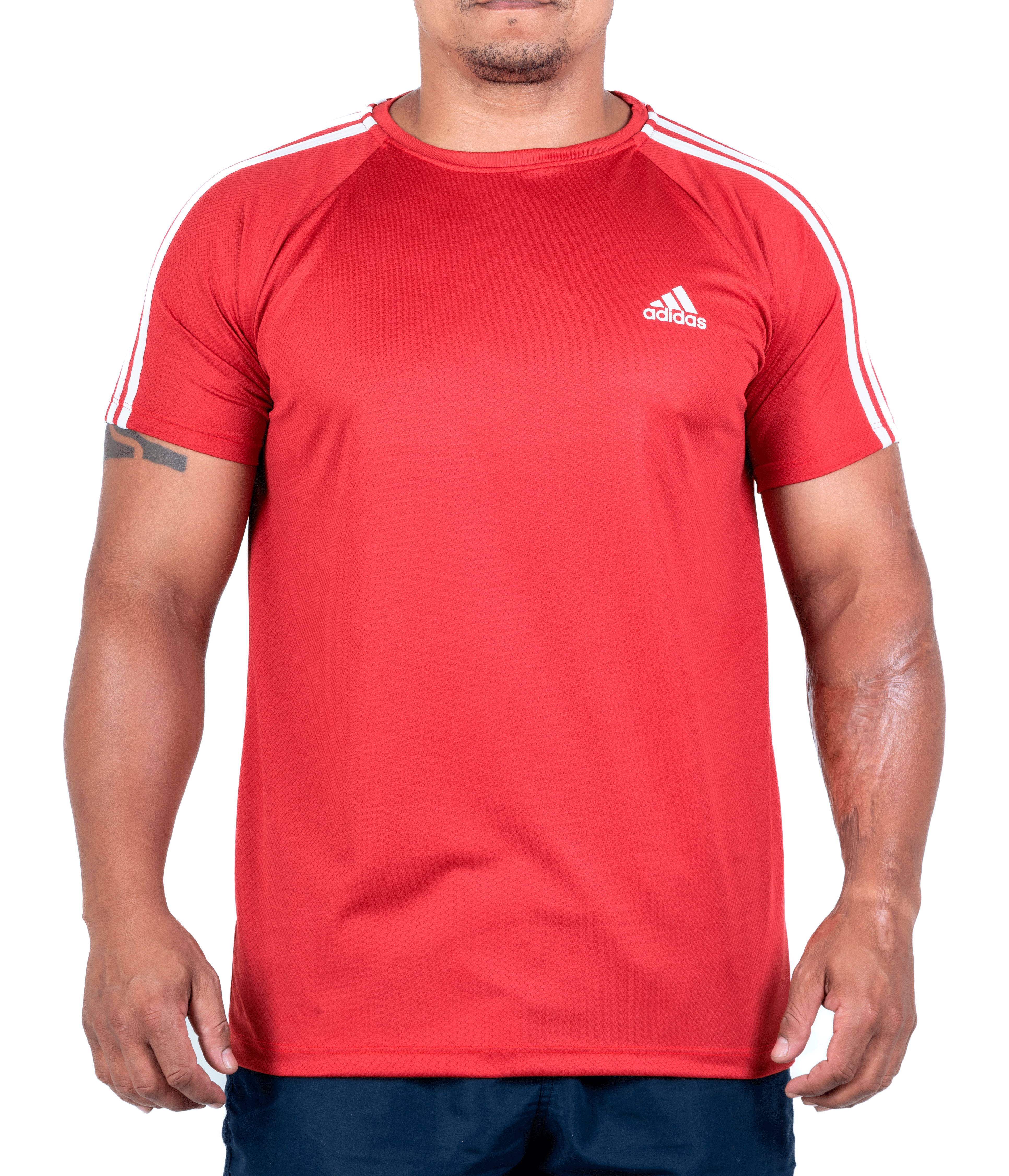 (G1 ao G4) Camiseta Dry Fit Adidas III Listras Ombro