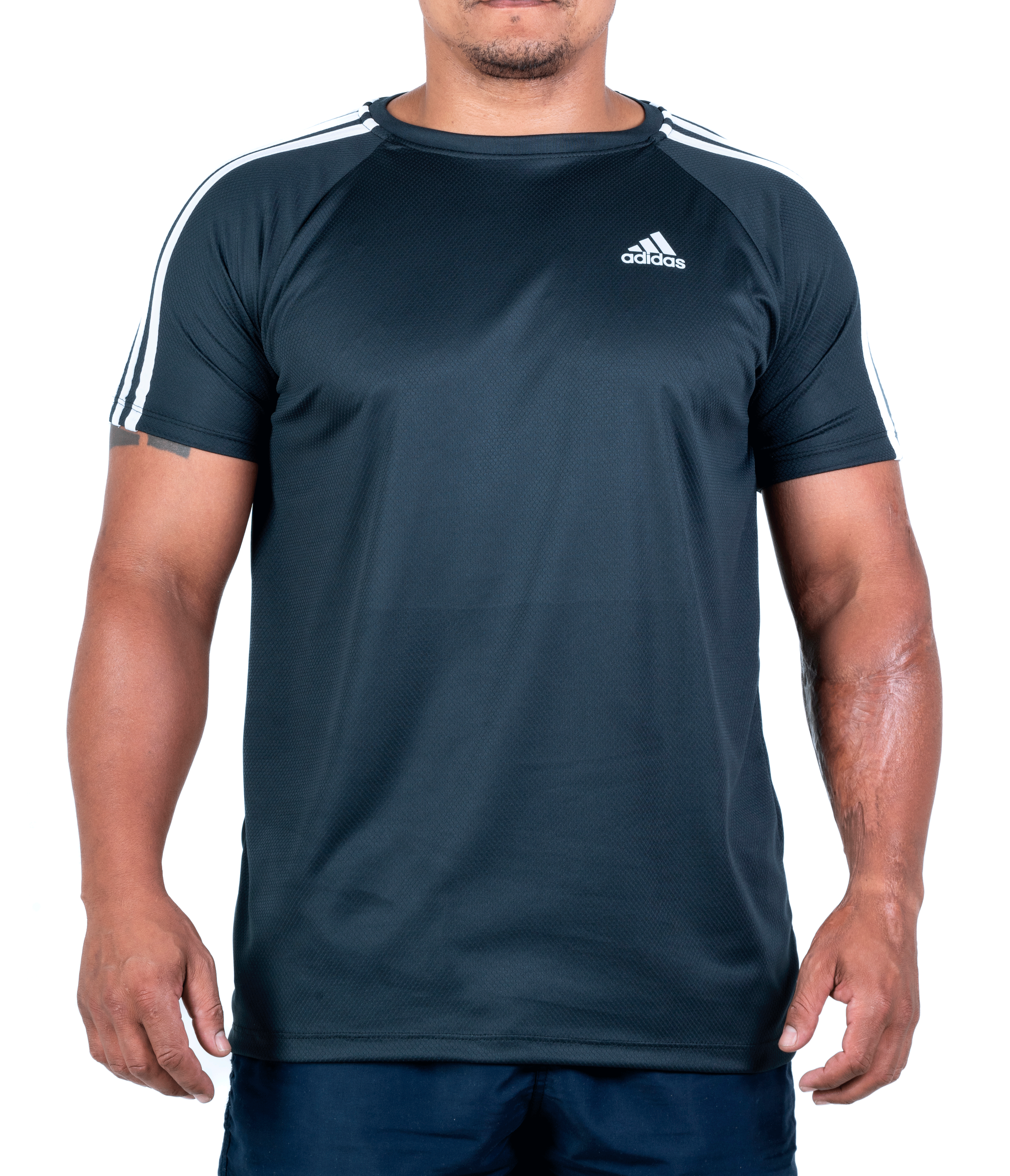(G1 ao G4) Camiseta Dry Fit Adidas III Listras Ombro