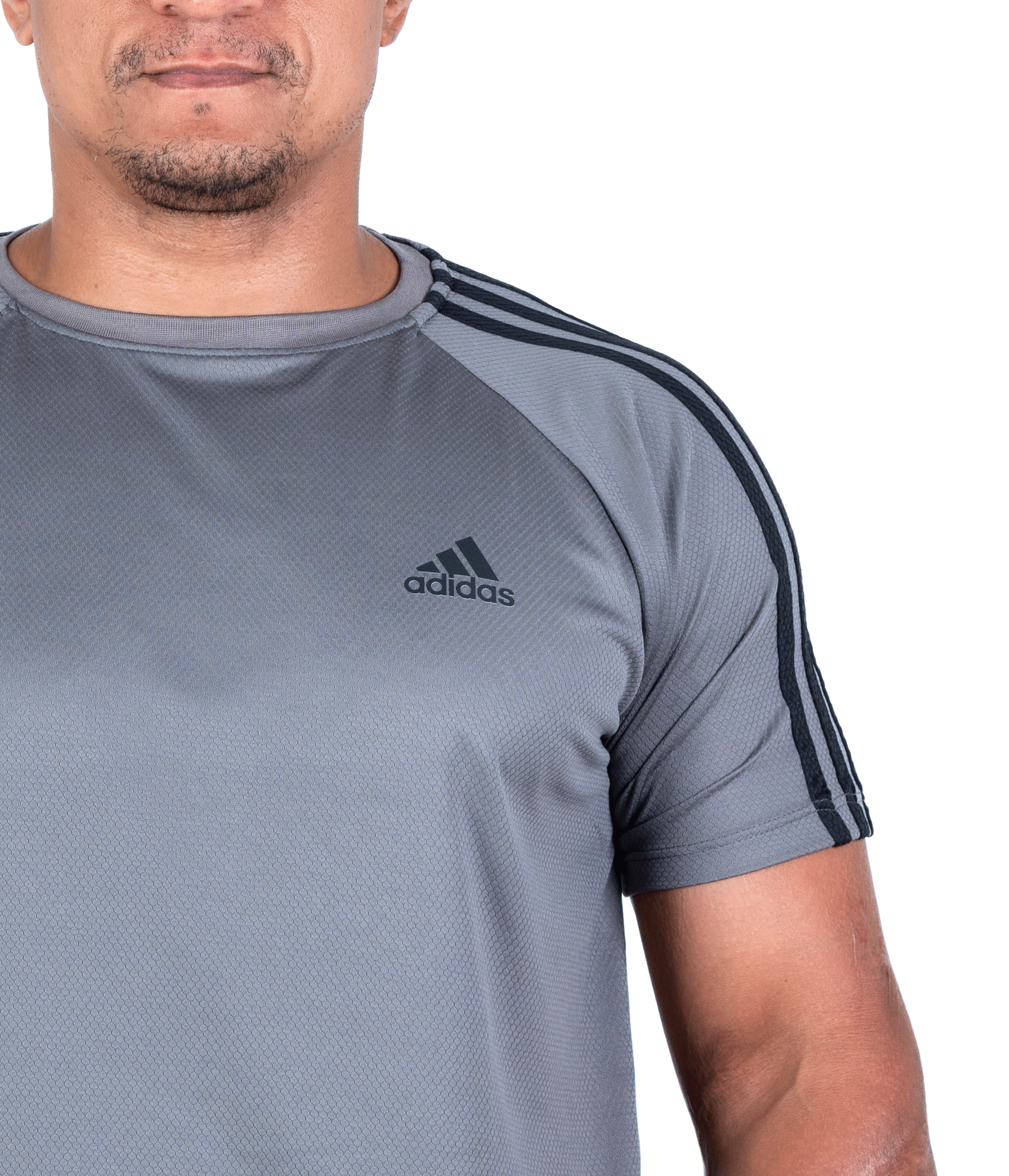 (G1 ao G4) Camiseta Dry Fit Adidas III Listras Ombro