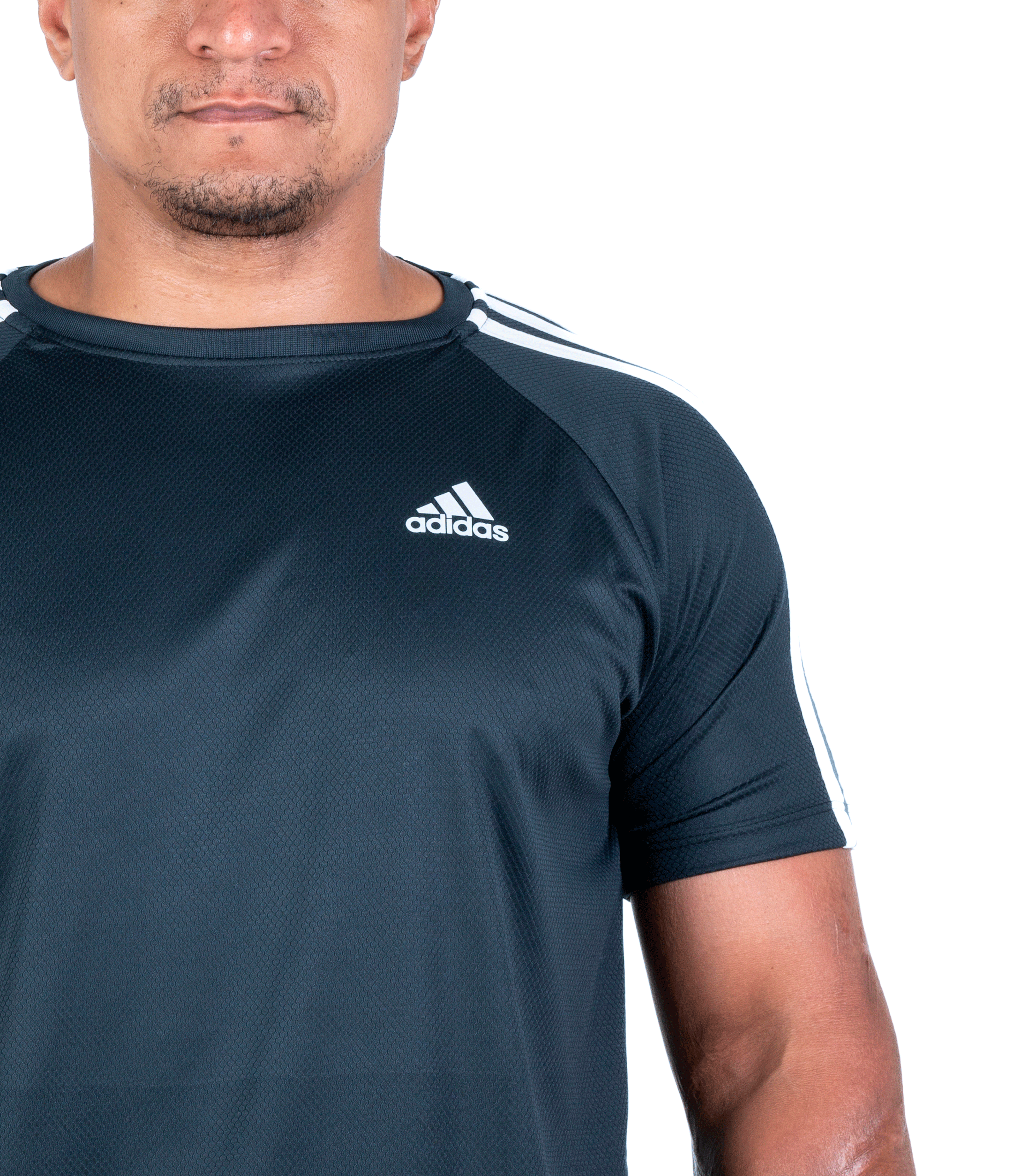(G1 ao G4) Camiseta Dry Fit Adidas III Listras Ombro