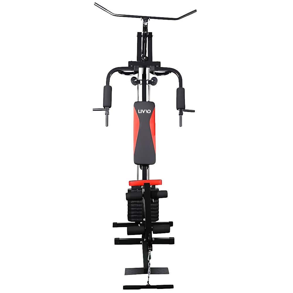 Estação de Musculação 45kg 9 Exercícios LV-EM459 LIVVO