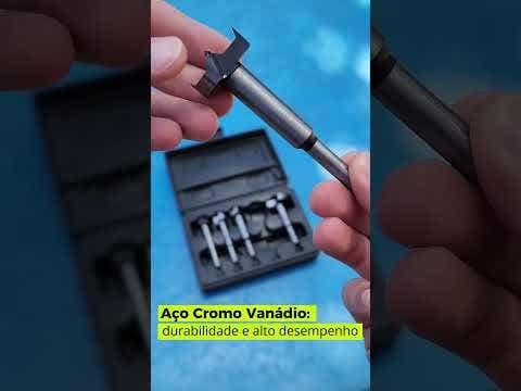 Jogo de Brocas Fortsner para Madeira de 15 a 35 MM Kit 5 Peças EVJB-05 EVALD