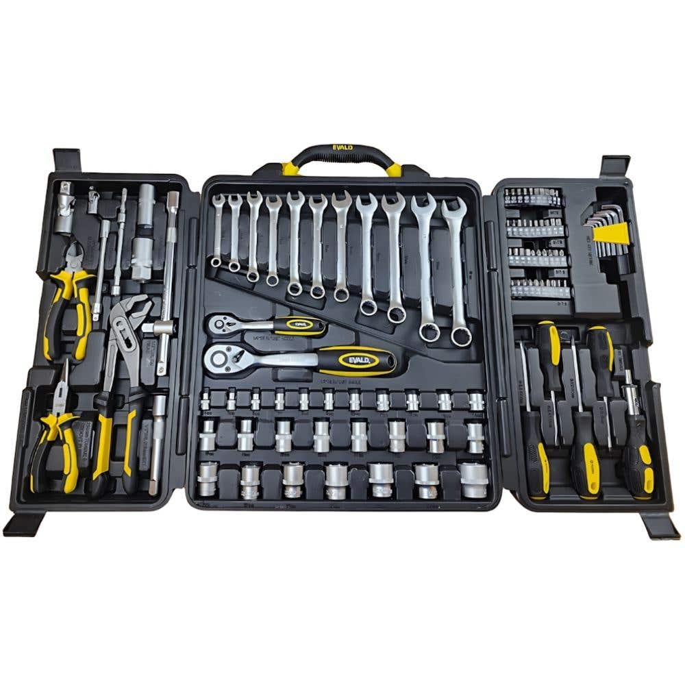 Kit de Ferramentas EV-110 Peças Jogo Completo Cromo Vanadium EVALD