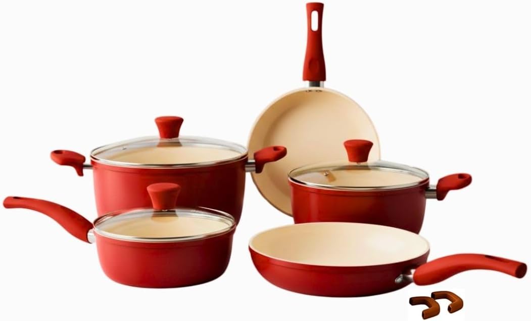 Jogo De Panelas Cookware 5 Peças Revestimento De Granito