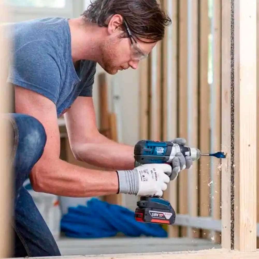 Kit Brocas Chatas Encaixe 1/4 POL p/ Madeira Estojo 13 Peças 10-32 MM X 152 MM BOSCH