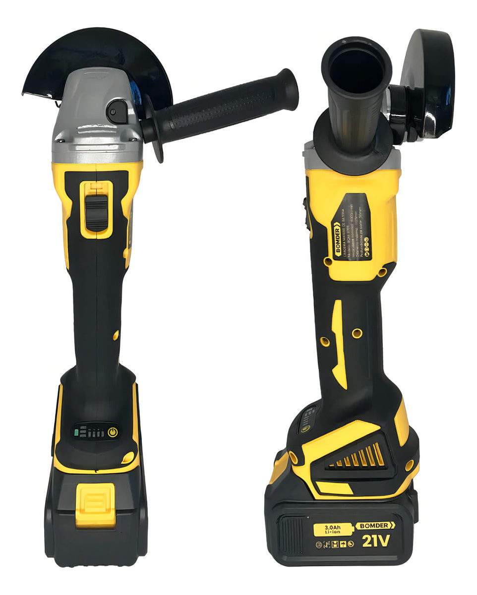 Lixadeira Esmerilhadeira 2 Baterias Angular Recarregável 21v Com Maleta e Acessórios