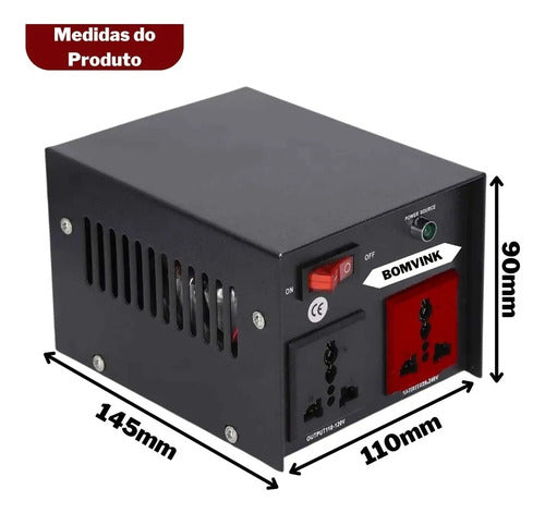 Transformador De Voltagem 5000va 220v/110v Bivolt