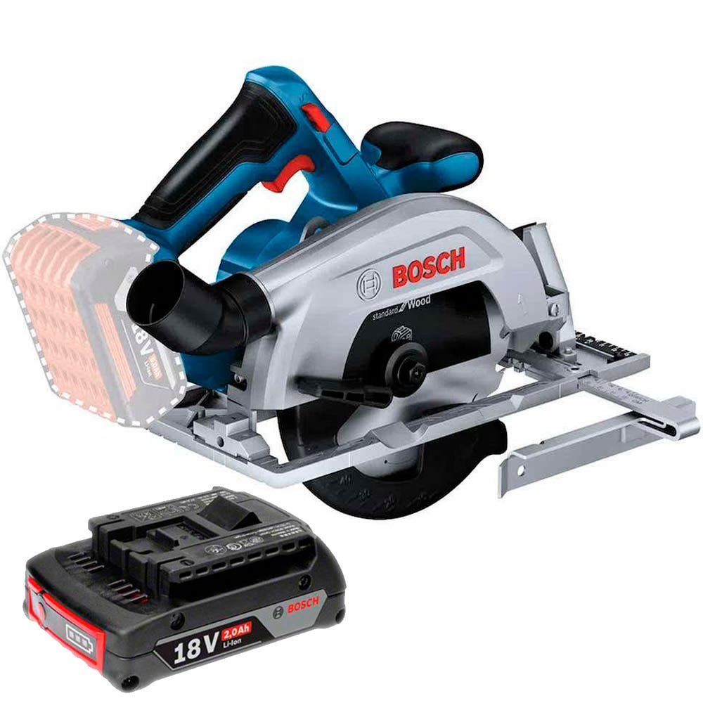 Serra Circular 7.1/4 Pol a Bateria 18V GKS 185-LI com Bateria 2,0 Ah BOSCH
