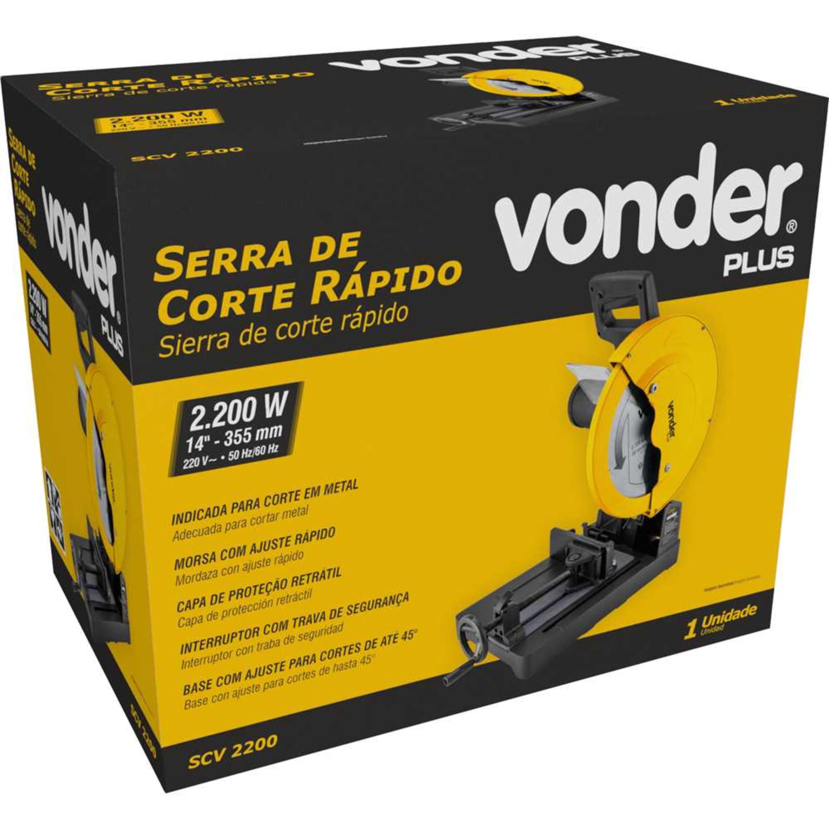 Serra Rápida Policorte 14 POL 2000W SCV2200 VONDER