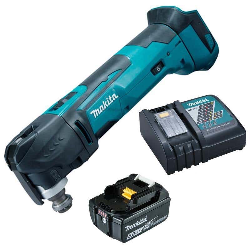 Multiferramenta à Bateria 18V DTM50Z com Bateria 18V 6,0Ah e Carregador Bivolt MAKITA