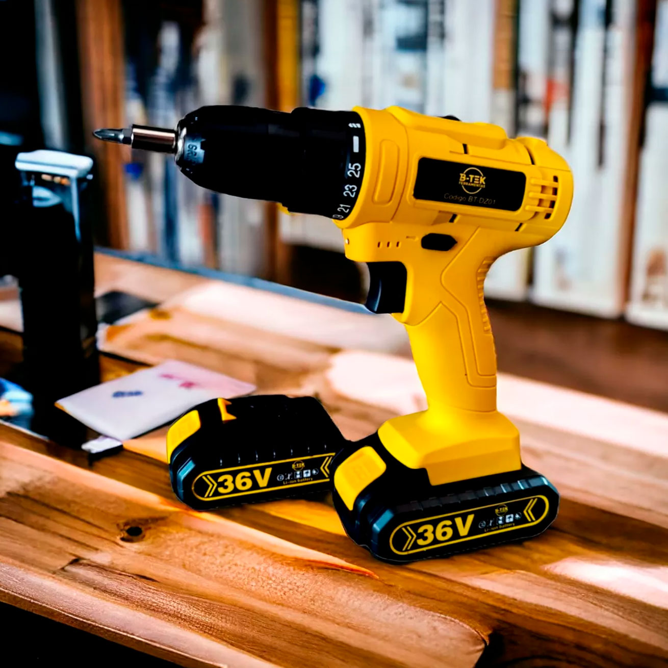 Furadeira Parafusadeira Sem Fio 36V B-TEK